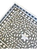 Grey Mother of Pearl Flower Tray
