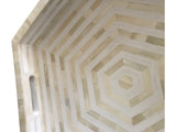 White Hex Inlay Tray