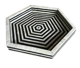 Black Hex Inlay Tray