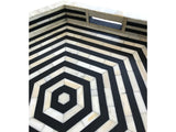 Black Hex Inlay Tray