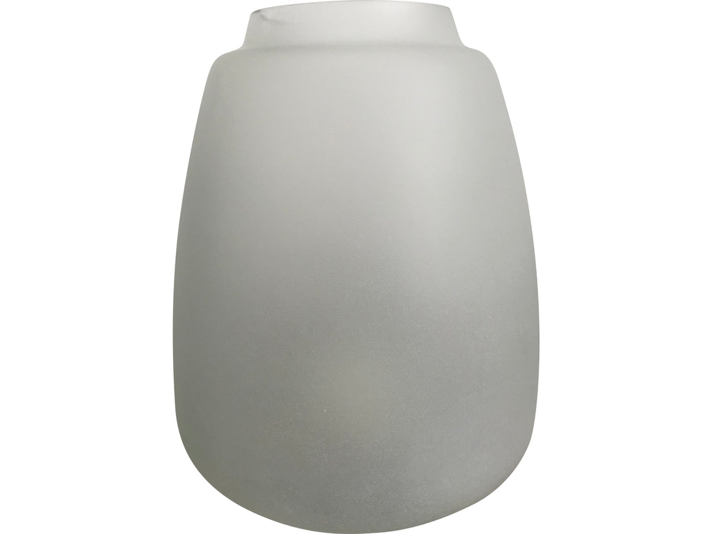 Frosted Hand Blown Glass Vase