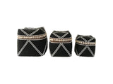 Coastal Beaded Boxes (Black)