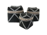 Coastal Beaded Boxes (Black)