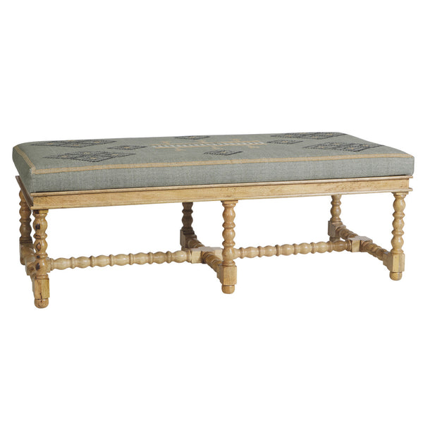 Bobbin Long Ottoman (Ocean)