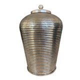Brass Canister (Antique Silver Finish)
