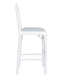 Chinoiserie Chippendale Counter Stool (with back)