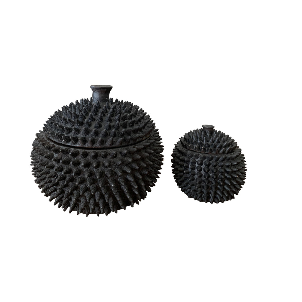 Durian Pot with Lid (Black)