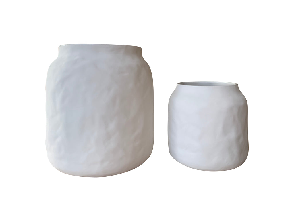 Organic Ceramic Vase (White)