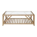 Glass Top Coffee Table (with lower shelf)