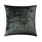 Green Ribbed Velvet Cushion