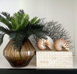 Amber Glass Vase