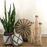 Hand Carved Wooden Meerkats
