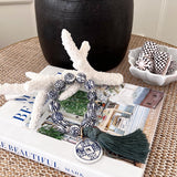 Chinoiserie Bracelet with Tassel & Charm