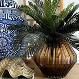 Amber Glass Vase