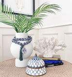 Chinoiserie Necklace with Tassel and Charm