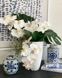 Organic Ceramic Tall Vase (White)