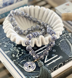 Chinoiserie Necklace with Tassel and Charm
