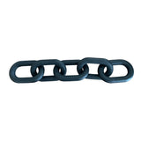 Hand Carved 5-Link Wooden Chain (Black Stain)