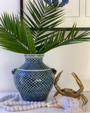 Blue and White Ceramic Ancient Treasure Water Pot