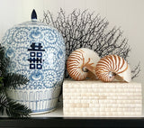 Natural Bamboo Weave Inlay Box