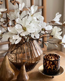 Amber Glass Vase