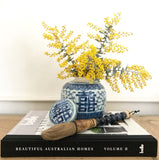 Chinese Calligraphy Brush (Green and Navy Shagreen Finish)