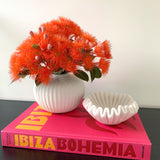 Marble Ruffle Bowl