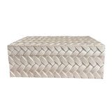 Natural Basket Weave Inlay Box