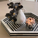 Black Hex Inlay Tray