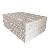 Natural Basket Weave Inlay Box