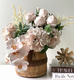 Rose Spray (Soft Pink Stem)