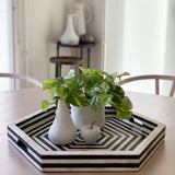 Black Hex Inlay Tray