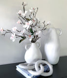 Organic Ceramic Vase with Handle (Short)