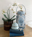 Ice Blue and White Inlay and Brass Hand Crafted Boxes