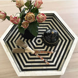 Black Hex Inlay Tray