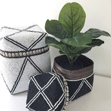 Coastal Beaded Boxes (Black)