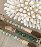 Chinese Calligraphy Brush (Green and Navy Shagreen Finish)