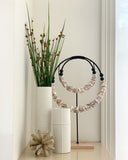 Tall Ribbed Bud Vase (Matte White)