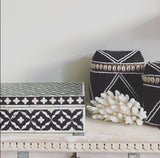 Coastal Beaded Boxes (Black)