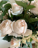 Rose Spray (Soft Pink Stem)