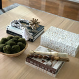 White Flower Mother of Pearl Inlay Box (2 sizes)