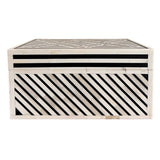 Black Aztec Pattern Inlay Box