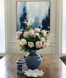 Blue and White Ceramic Ancient Treasure Water Pot