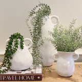 Organic Ceramic Vase with Handle (Tall)