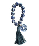 Chinoiserie Bracelet with Tassel & Charm