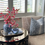 Aluminum Tray (rattan handle)