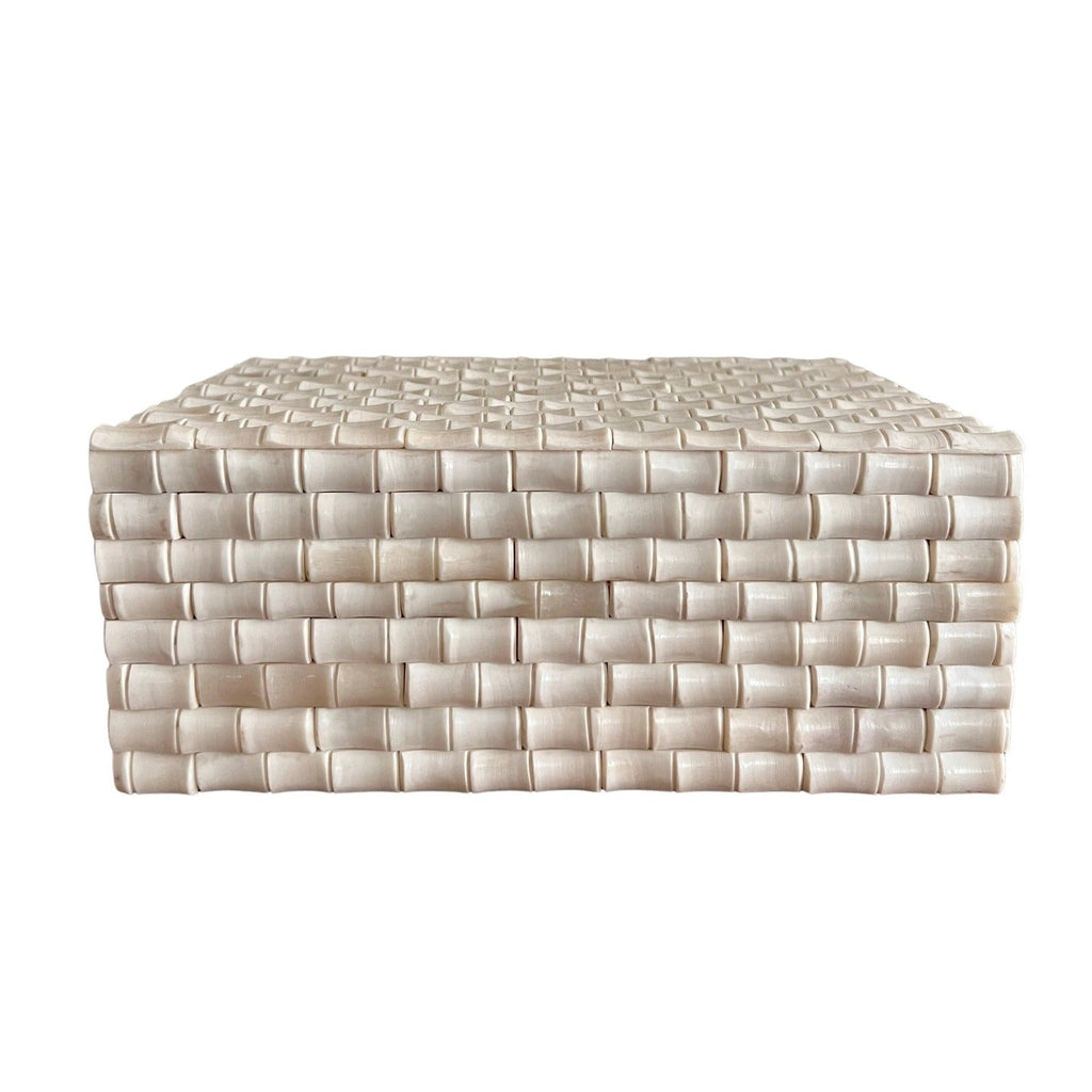 Natural Bamboo Weave Inlay Box