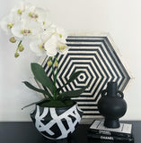 Black Hex Inlay Tray