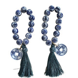 Chinoiserie Bracelet with Tassel & Charm