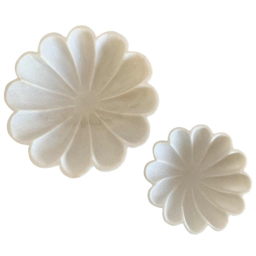 Marble Flower Bowl
